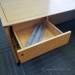 Birds Eye Maple U/C Suite Office Desk w/ Storage & Knee Space